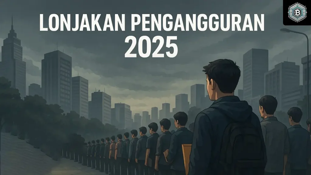 Lonjakan Pengangguran 2025 Mengkhawatirkan: Badai PHK Hantam Ekonomi Nasional 1 Ilustrasi lonjakan pengangguran 2025 di Indonesia